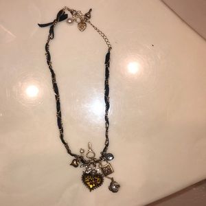 Betsey Johnson charm necklace